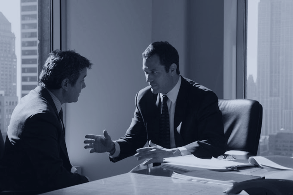 A black and white photo of Eric Richman, Esq., a personal injury lawyer in Sullivan County, NY, and a member of his legal team